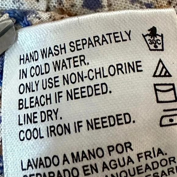 Patrons of Peace smocked bodice cropped sunflower top. Size XS - Picture 8 of 8